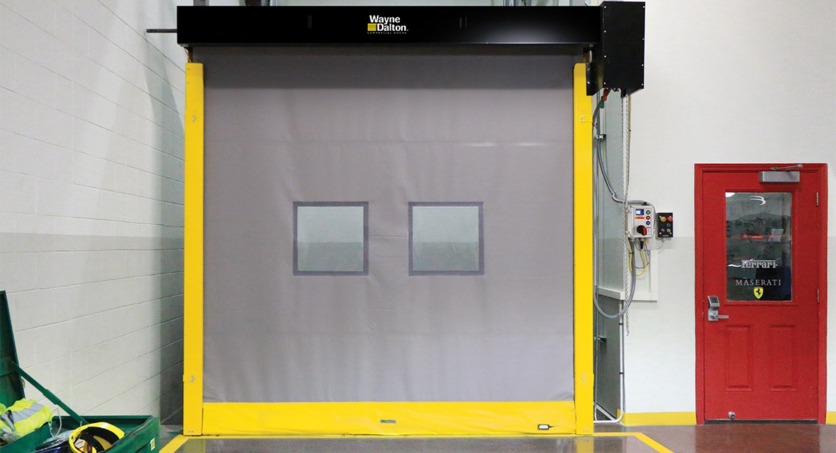 high speed fabric doors