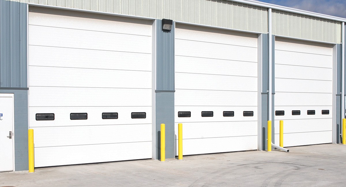 section steel doors for business